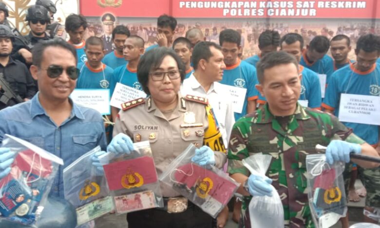 Polres Cianjur Rilis Hasil Operasi Pekat Lodaya 2019