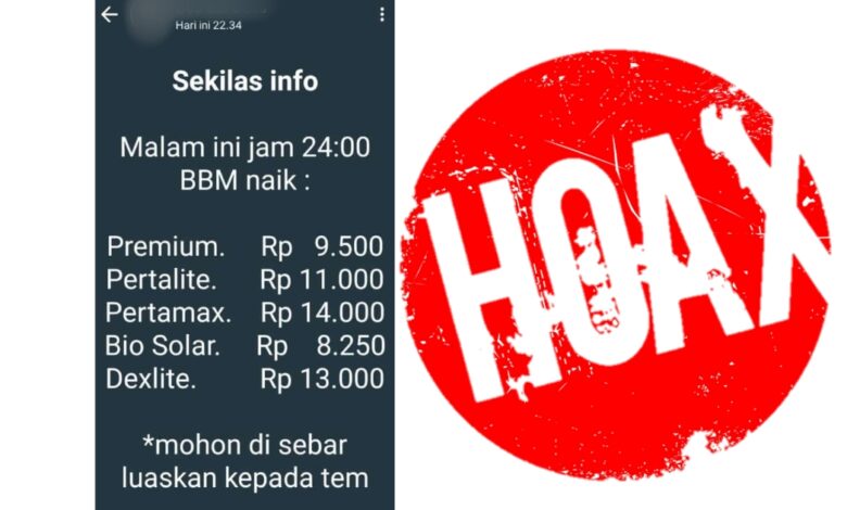 Bbm naik hoaks