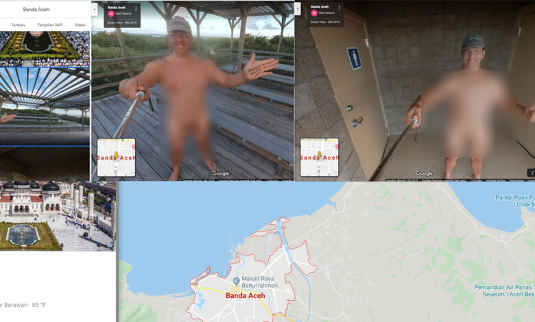 Viral! Foto Pria Bugil di Google Maps Banda Aceh