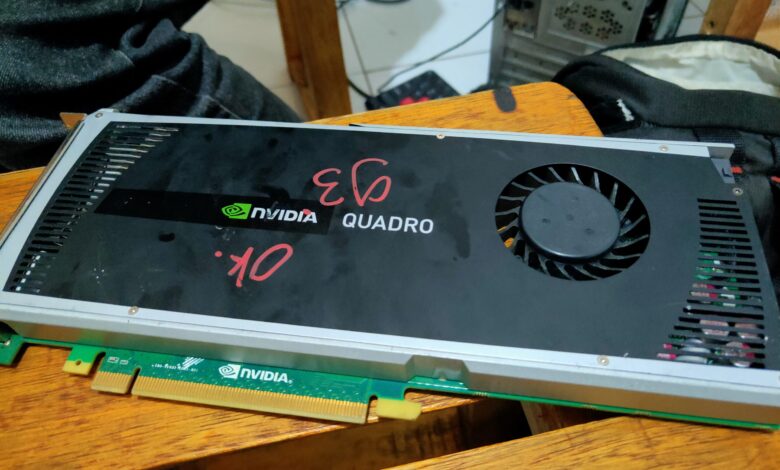 Beli VGA Nvidia Quadro 4000 Murah di Batam, Datangnya Rongsok