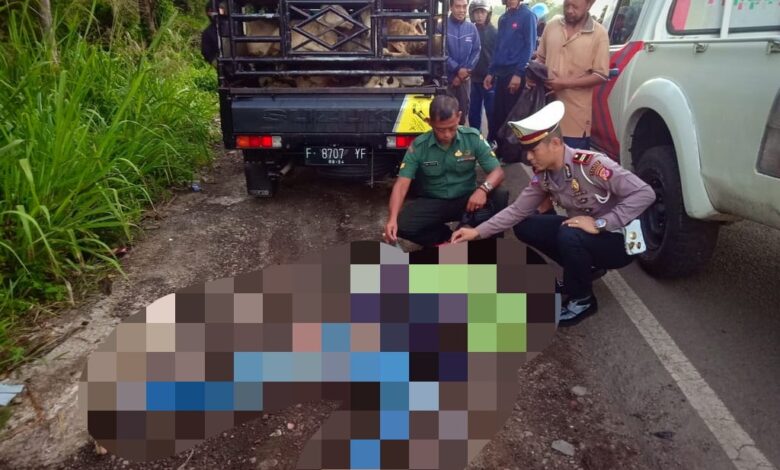 Hilang Kendali, Satu Pemotor Tewas Kecelakaan di Cianjur