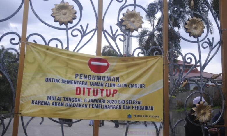 Sudah Dua Bulan Alun-alun Cianjur Ditutup, Ini Penjelasan Pemkab