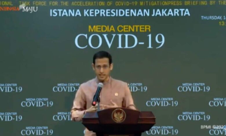 Menteri Pendidikan dan Kebudayaan (Mendikbud) Nadiem Anwar Makarim