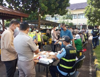 Wow, Polres Cianjur Bagikan 2.000 Masker dan Siapkan 1.500 Alat Rapid Test untuk Warga