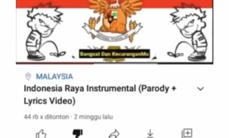 Tegas! KBRI Laporkan Akun YouTube Warga Malaysia yang Hina Lagu Indonesia Raya