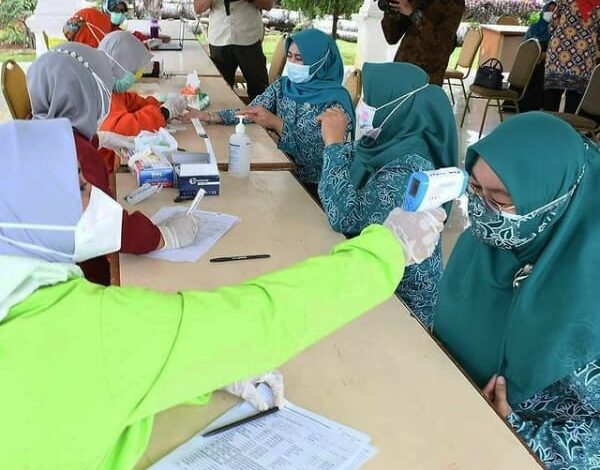 Tekan Penularan Covid-19, Tim Penggerak PKK Kabupaten Cianjur Gelar Rapid Test