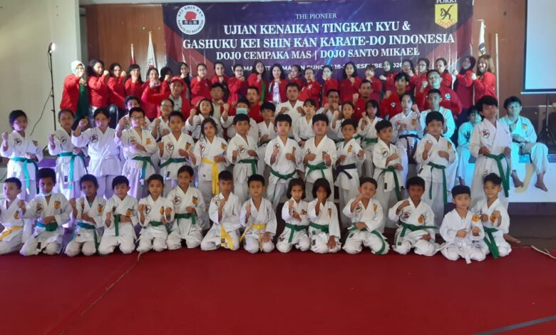 40 Murid Karatedo Indonesia Ikut Kenaikan Tingkat Kyu di Cipanas