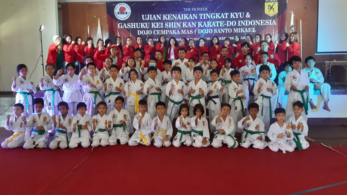 40 Murid Karatedo Indonesia Ikut Kenaikan Tingkat Kyu di Cipanas