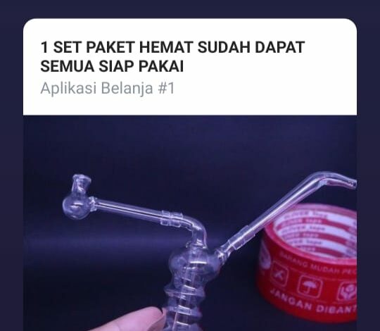 Waduh, Lazada Jual Paket Hemat Alat Penghisap Sabu