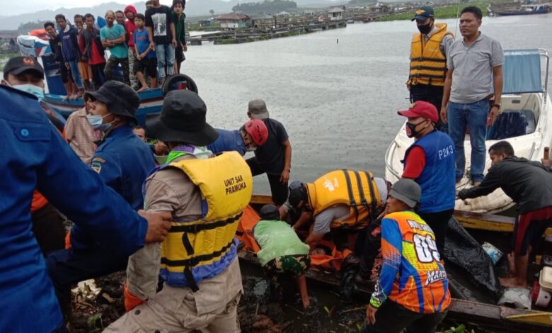 Nahas! Seorang Pria Ikut Tenggelam Saat Akan Menolong Keluarga yang Tenggelam di Waduk Cirata