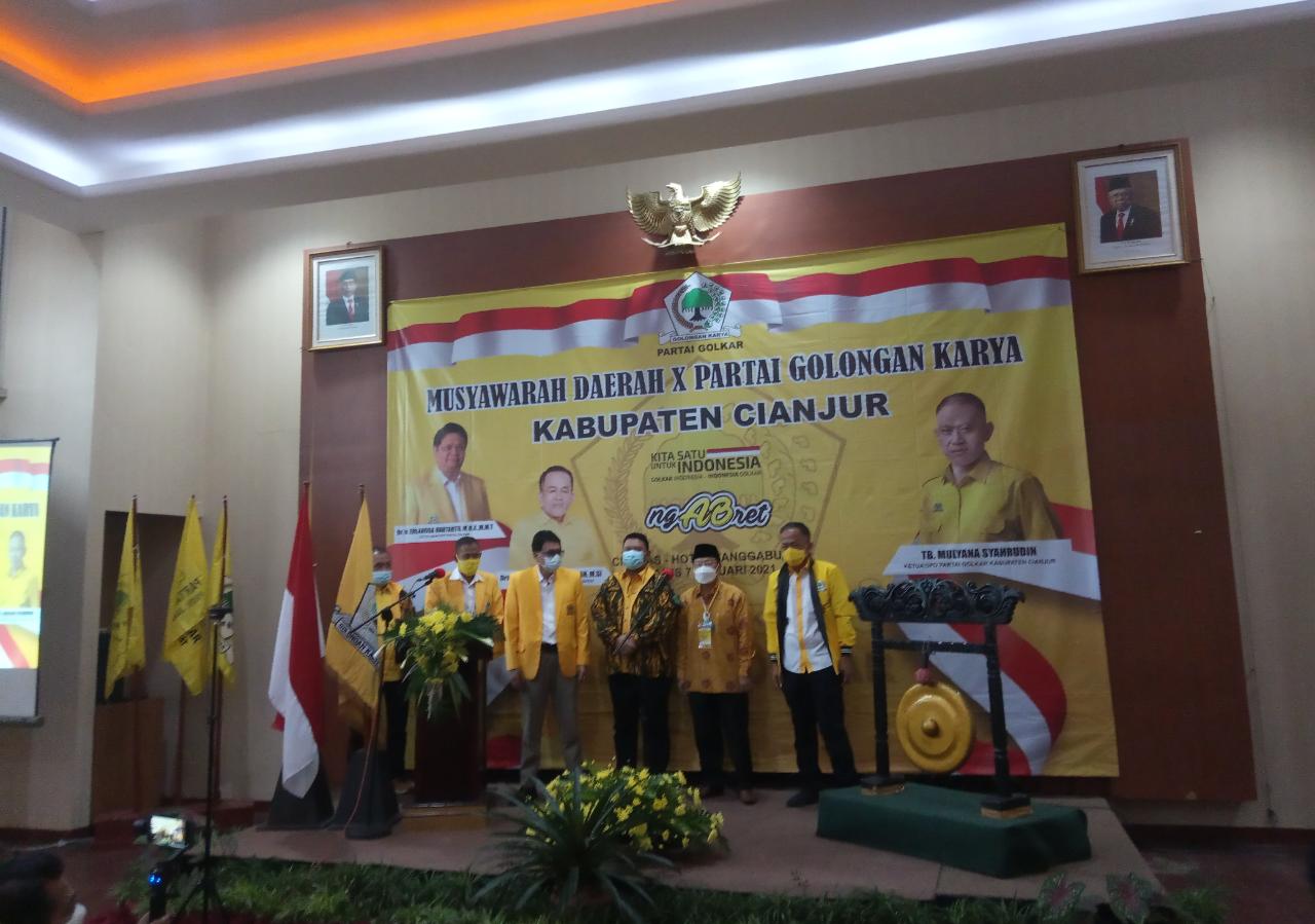 Hadiri Musda ke-10 Partai Golkar, Herman Ajak Semua Pihak Kompak Membangun Cianjur