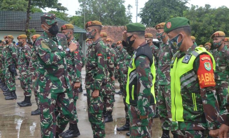 Puluhan Personel TNI Siap Mengawal Pelaksanaan Vaksinasi Covid-19 di Cianjur