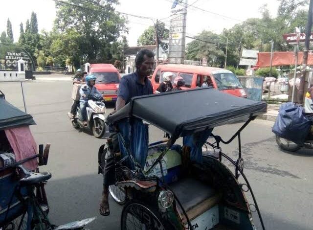 Dishub Cianjur: Becak dan Delman Seharusnya Tidak Boleh Melawan Arus Jalan