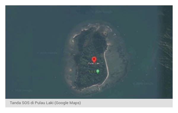 Warganet Heboh! Tanda SOS Muncul di Google Map yang Menunjuk Pulau Laki, Diduga Korban Selamat SJ182