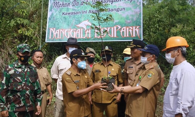 Dinas Kehutanan Tanam 1.000 Pohon di Lokasi Taman Wisata Nanggala Edu Park Ciranjang