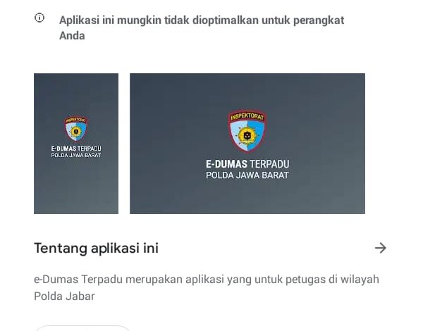 Buruan Unduh! Lewat Aplikasi e-Dumas, Kinerja Polisi Bisa Dilaporkan Secara Online