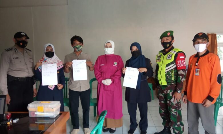 Sejumlah Korban Pergerakan Tanah di Batulawang Cipanas Jalani Vaksinasi Covid-19