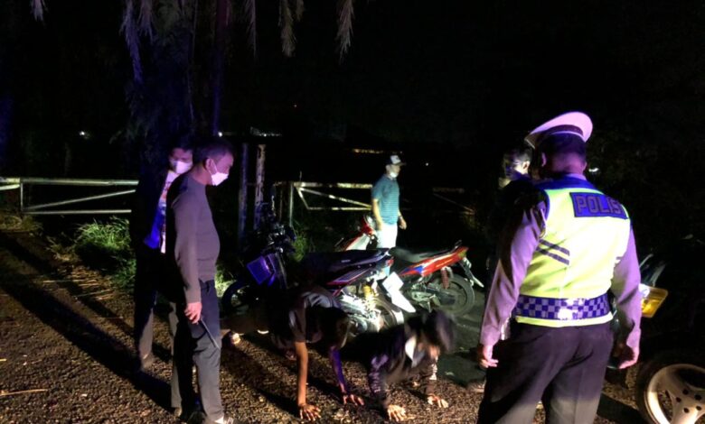 Polres Cianjur Gelar Razia, Tak Ada Toleransi Bagi Geng Motor yang Melanggar Hukum!