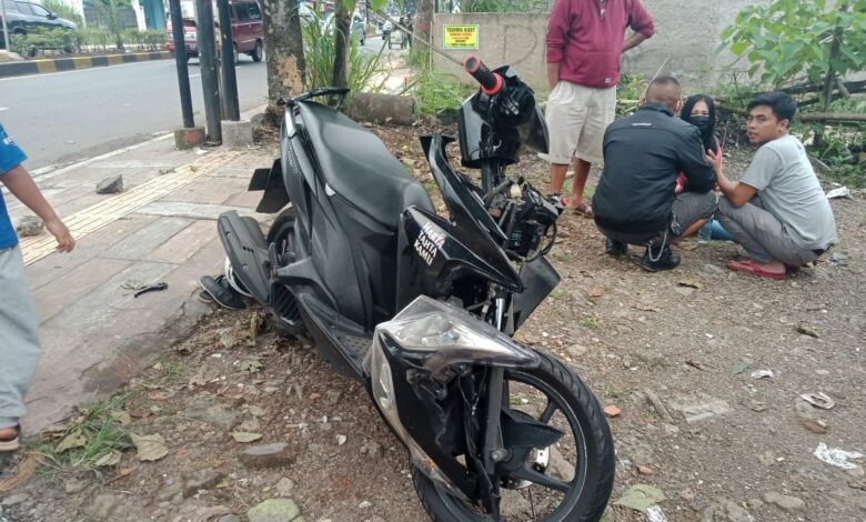 Mobil Putar Arah Bukan Pada Tempatnya, Pengendara Motor di Cianjur Alami Kecelakaan