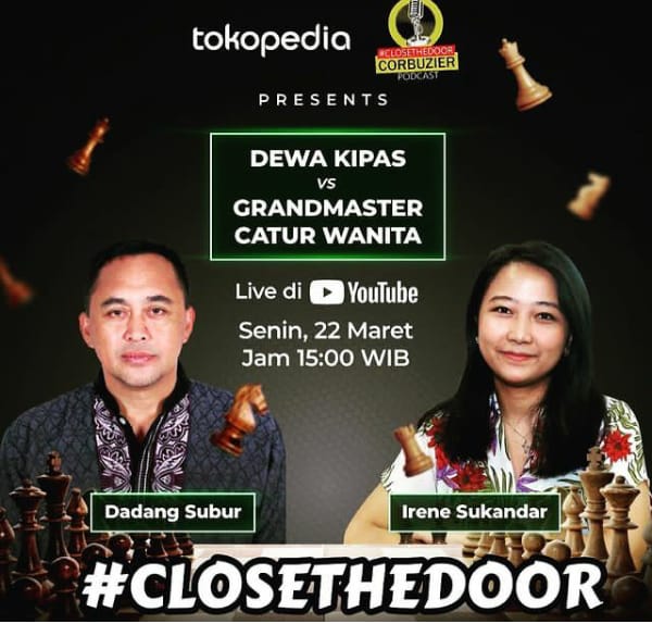 Jangan Lewatkan! Duel Dewa Kipas Lawan GM Irene Bakal Tayang di Chanel YouTube Deddy Corbuzier Sore Ini