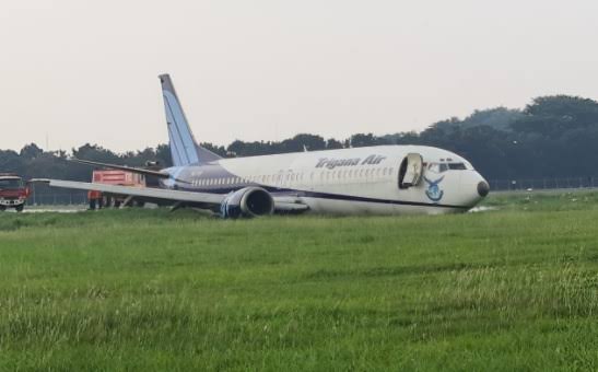 Kendala Teknis, Trigana Air PSK YSF Tergelincir di Bandara Halim, Kemenhub: Tidak Ada Korban Jiwa