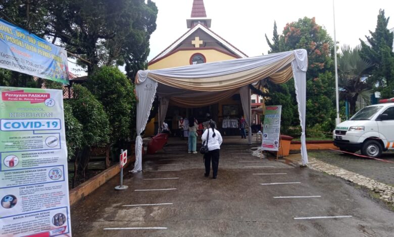 Panitia Misa Jumat Agung dan Hari Paskah Gereja Santo Petrus Cianjur Terus Tingkatkan Kewaspadaan