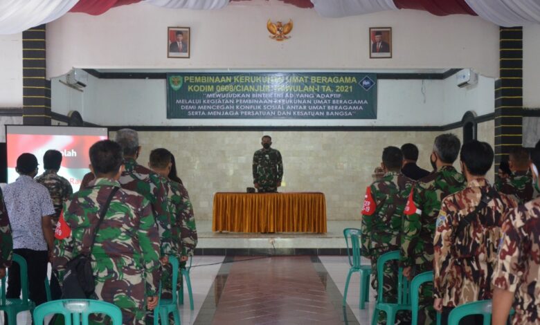 Bina Persaudaraan, Dandim 0608 Cianjur Serukan Pentingnya Toleransi Antar Umat Beragama