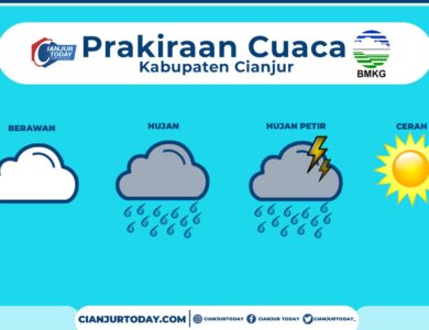 Prakiraan Cuaca Cianjur, Kamis 29 April 2021: Siang hingga Malam Hujan Ringan