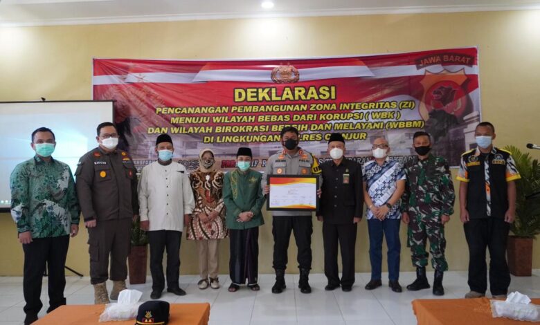 Polres Cianjur Canangkan Zona Integritas Wilayah Bebas Korupsi