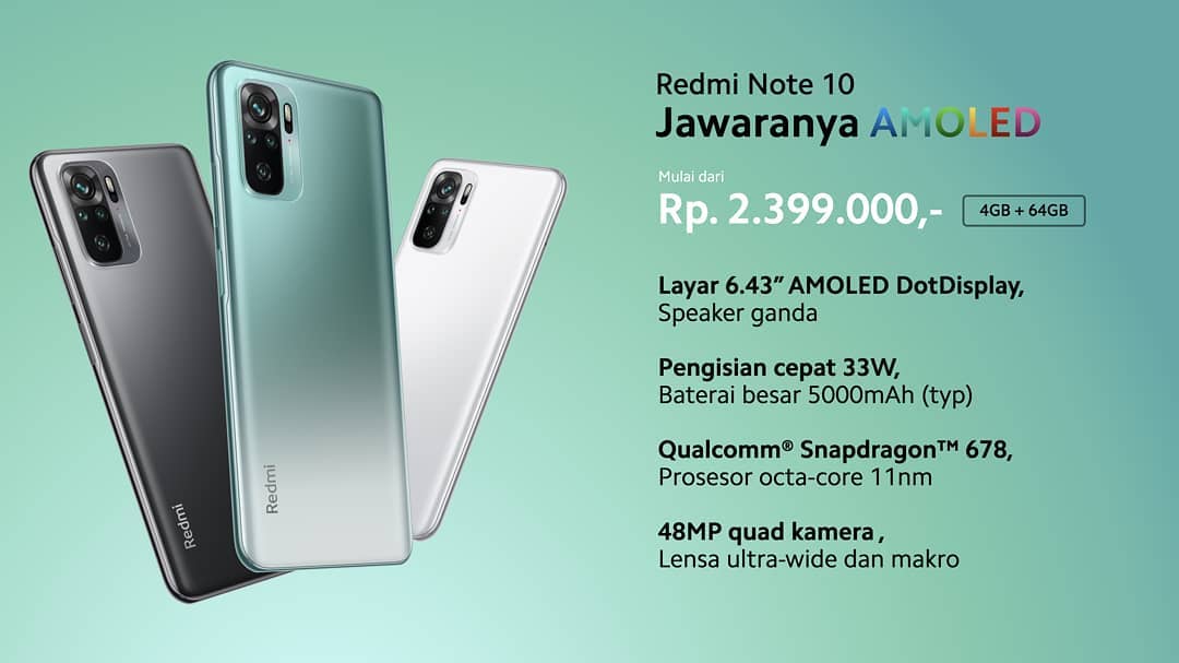 Flash Sale Redmi Note 10 Jangan Sampai Terlewat, Baca Spesifikasi dan Link Pembelian