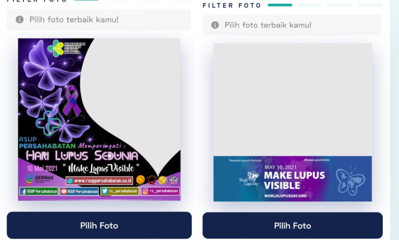 Bingkai foto Twibbon atau Twibbonize Hari Lupus Sedunia 2021