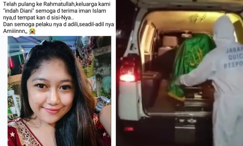 Indah Daniarti (22), perempuan asal Cidaun Cianjur yang dibakar pacar sendiri meninggal dunia.