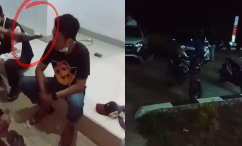 Tangkapan layar video viral pengancaman terhadap sopir di Cijati Cianjur.