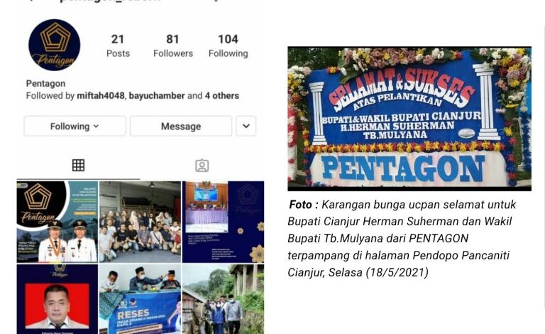 Netizen Cianjur Masih Penasaran dengan Organisasi Pentagon, Akun Instagramnya Kini Sudah Dihapus