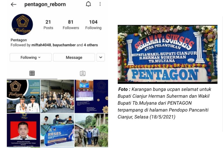 Netizen Cianjur Masih Penasaran dengan Organisasi Pentagon, Akun Instagramnya Kini Sudah Dihapus