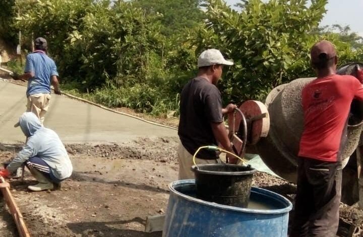 Jalan Desa Waringinsari Takokak Diperbaiki, Gunakan Dana Desa hingga Rp133 Juta