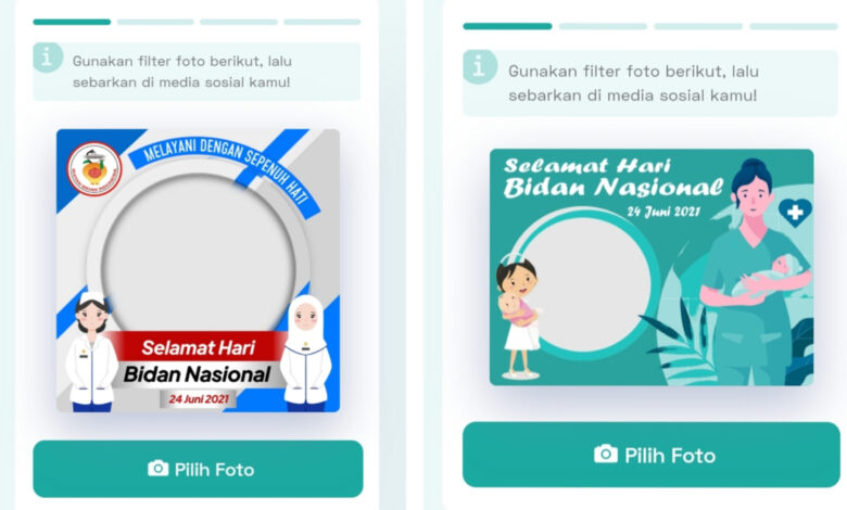 Edit Bingkai Foto Twibbonize HUT IBI ke 70 dan Hari Bidan Nasional