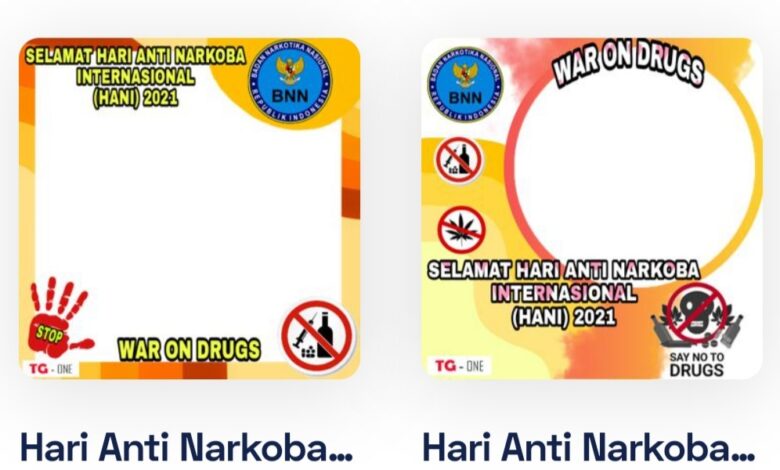 Berikut ini link untuk edit bingkai foto Twibbon atau Twibbonize Hari Anti Narkoba Internasional / Sedunia (HANI 2021) yang keren untuk diunggah di media sosial