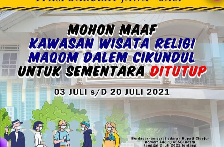 Cek Lokasi Wisata dan Olahraga di Cianjur yang Tutup Sementara