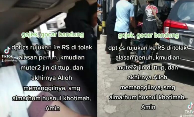 Viral Ibu-ibu Meninggal di Gocar: RS Penuh, Mobil Sempat Muter-muter karena Jalan Ditutup