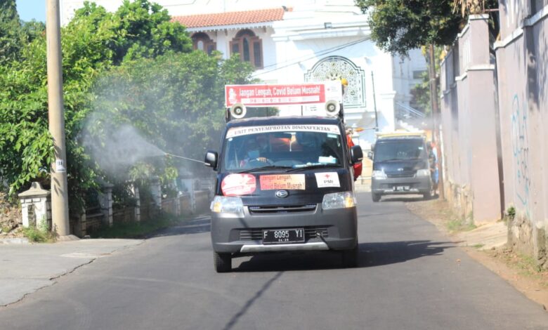 PMI Cianjur Targetkan 737 Titik Penyemprotan Disinfektan di Cianjur