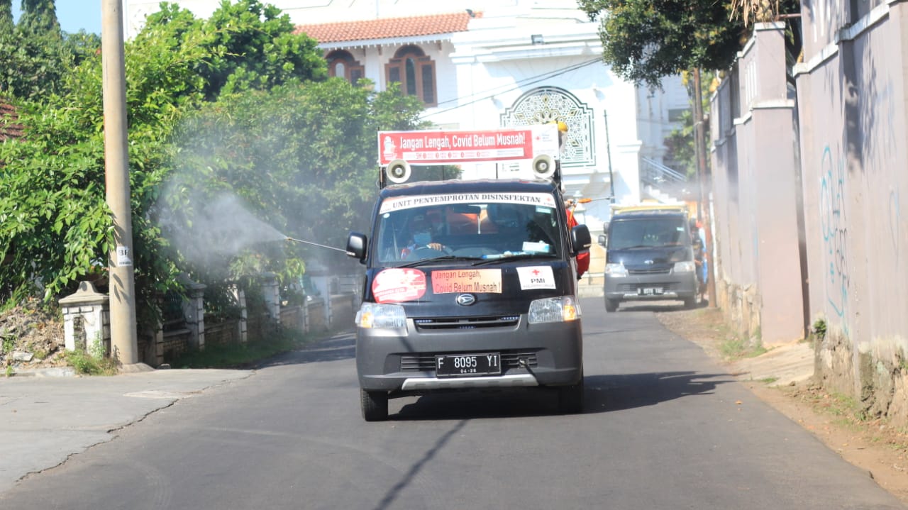 PMI Cianjur Targetkan 737 Titik Penyemprotan Disinfektan di Cianjur