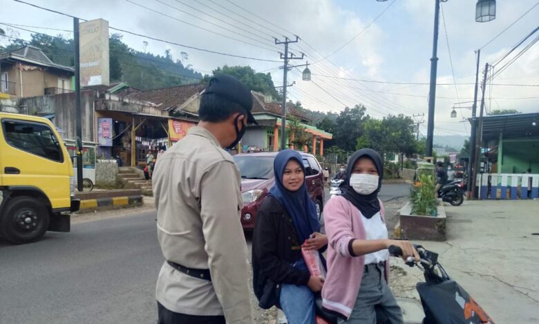 Polsek Sukanagara Gencar Operasi Yustisi Prokes Covid-19 Secara Mobile System