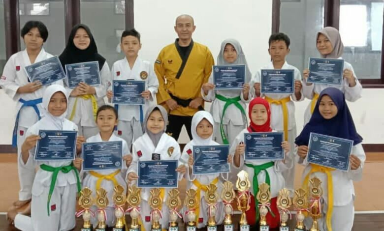 Atlet Usia Dini Taekwondo Cianjur Terus Semangat Berprestasi di Tengah Pandemi