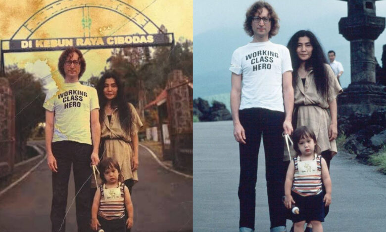 Viral! Foto Jadul John Lennon The Beatles Pernah ke Kebun Raya Cibodas