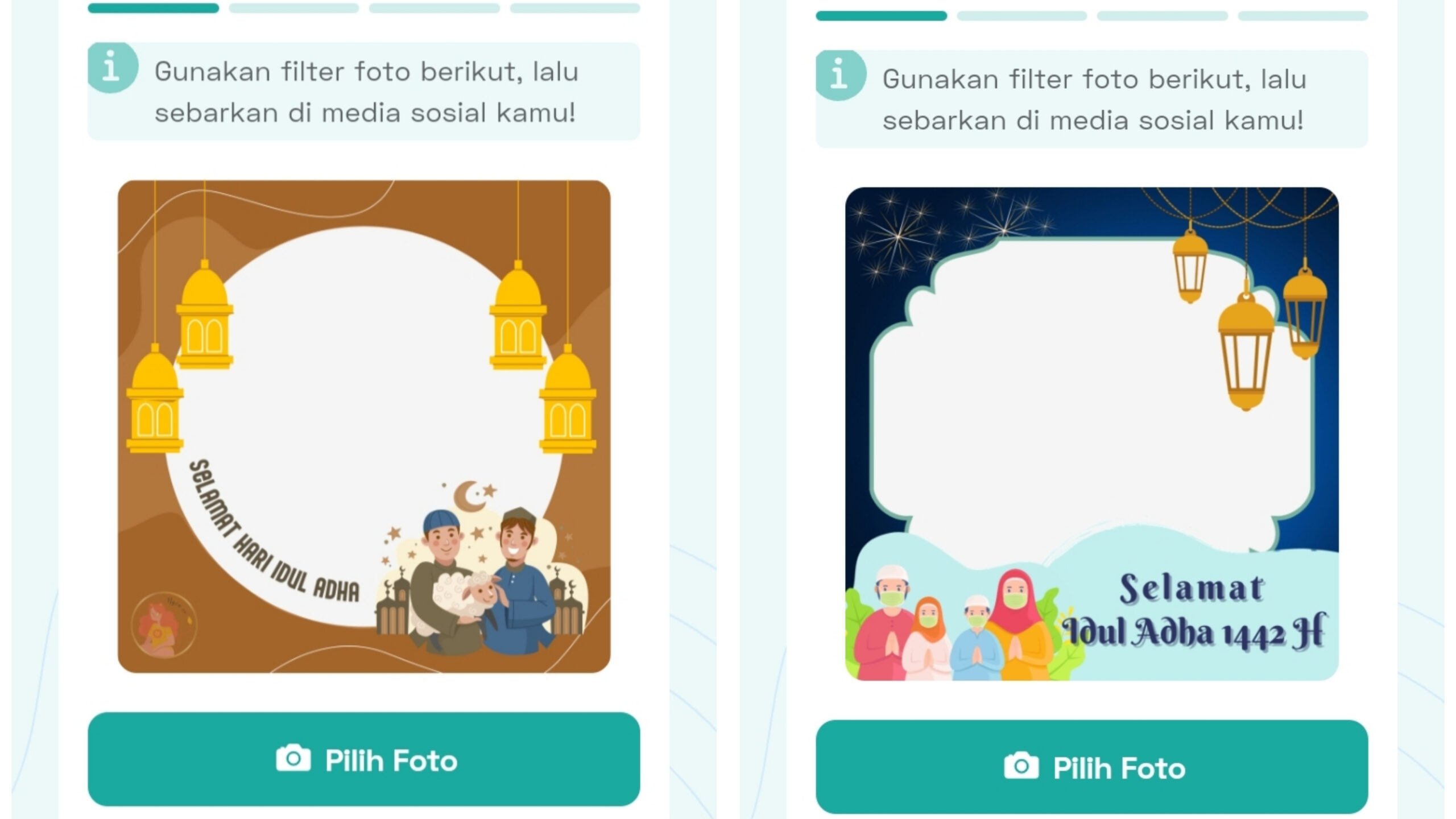 Kata-kata Ucapan dan Bingkai Foto Twibbon Idul Adha 2021