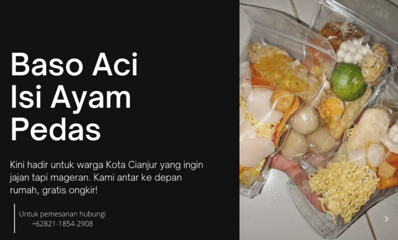 Jajan Baso Aci di Lapak Ayam, Harganya Cuma Rp5 Ribu Aja!