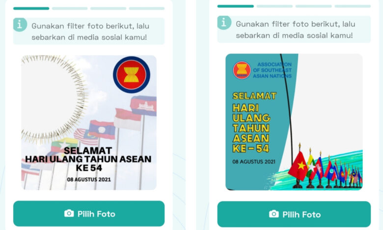 Logo, Tema, dan Twibbon Bingkai Foto HUT ASEAN ke-54