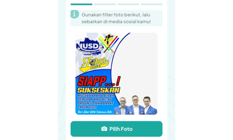 Bingkai Foto Twibbon Musda KNPI Jabar 2021