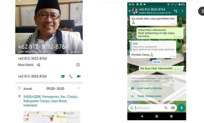 Marak Penipuan Atas Nama Bupati Cianjur, Warga Diminta Berhati-hati!